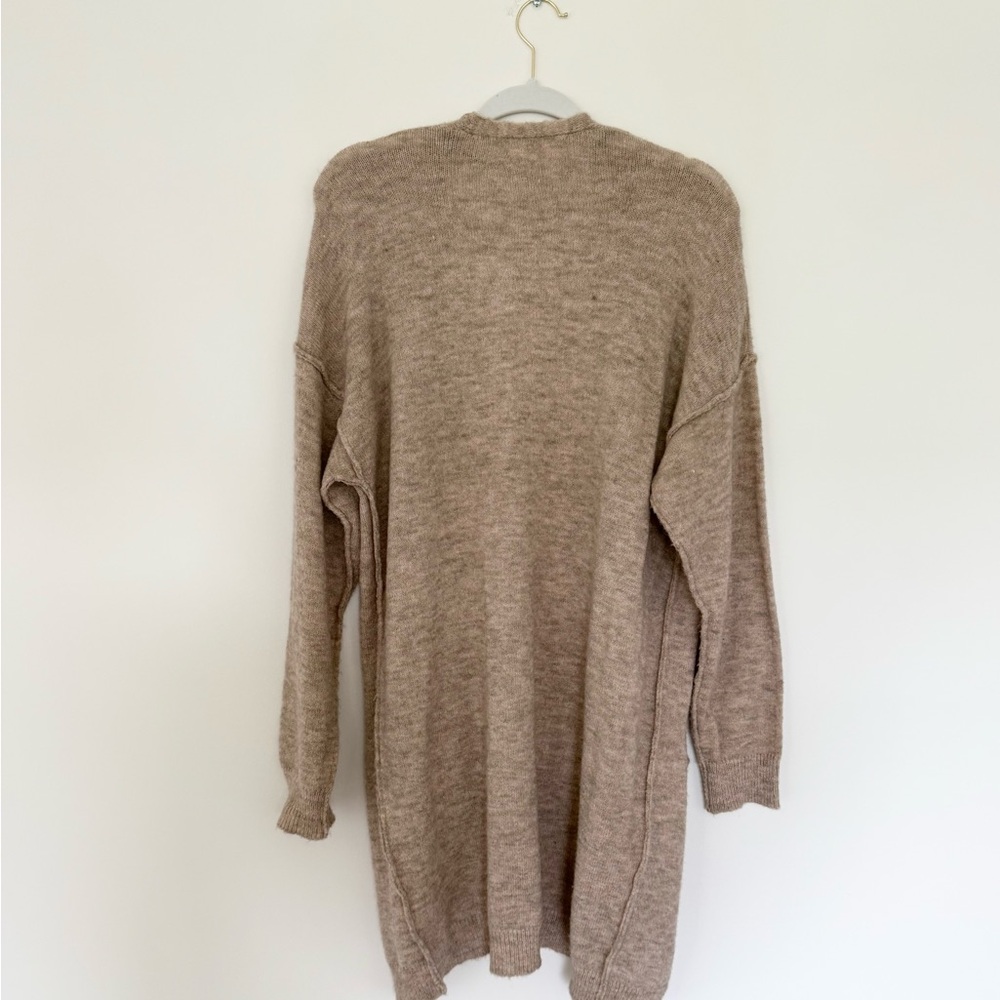Anthropologie Tan Cardigan Sweater with Relaxed Fit - Picture 4 of 4